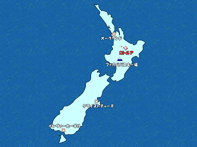 ニュージーランドのマップ